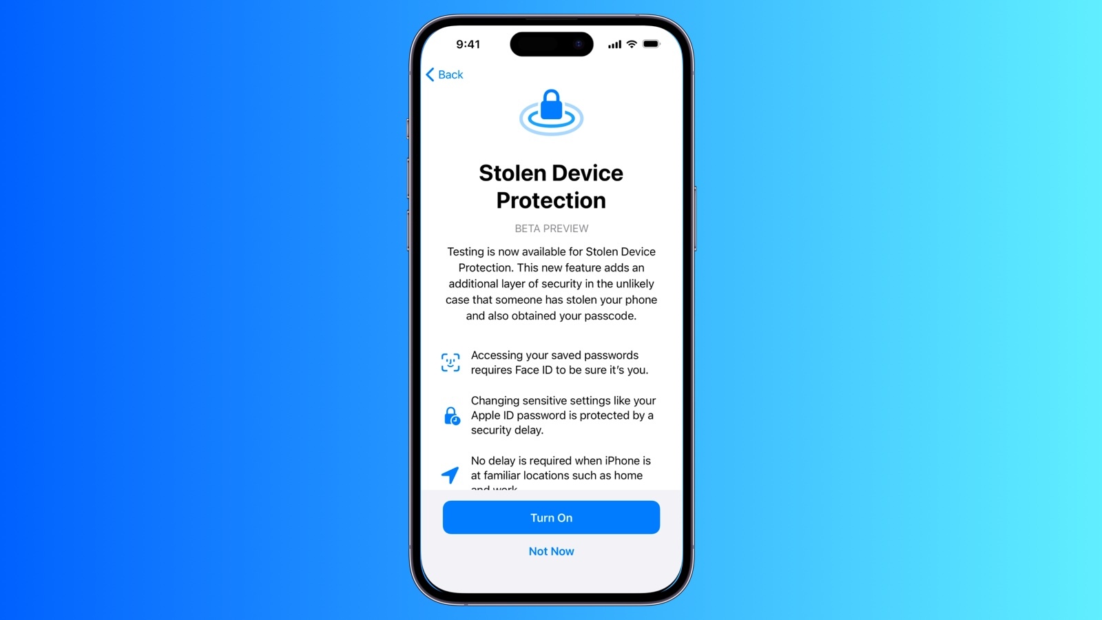 ios stolen device protection