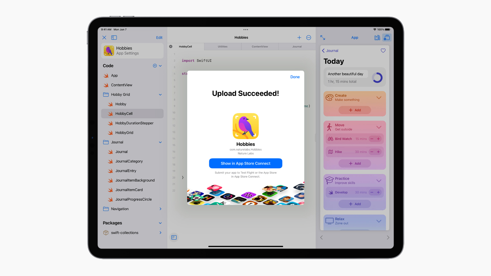 ipados 15 swift playgrounds submit to app store